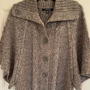 Women’s small gray button down sweater